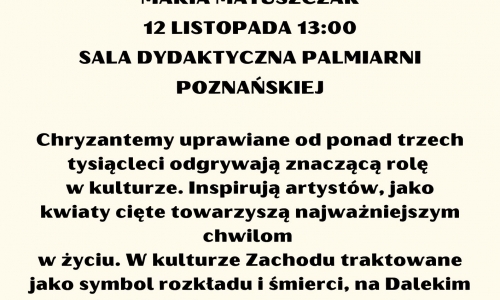 Wykład Maria Matuszczak